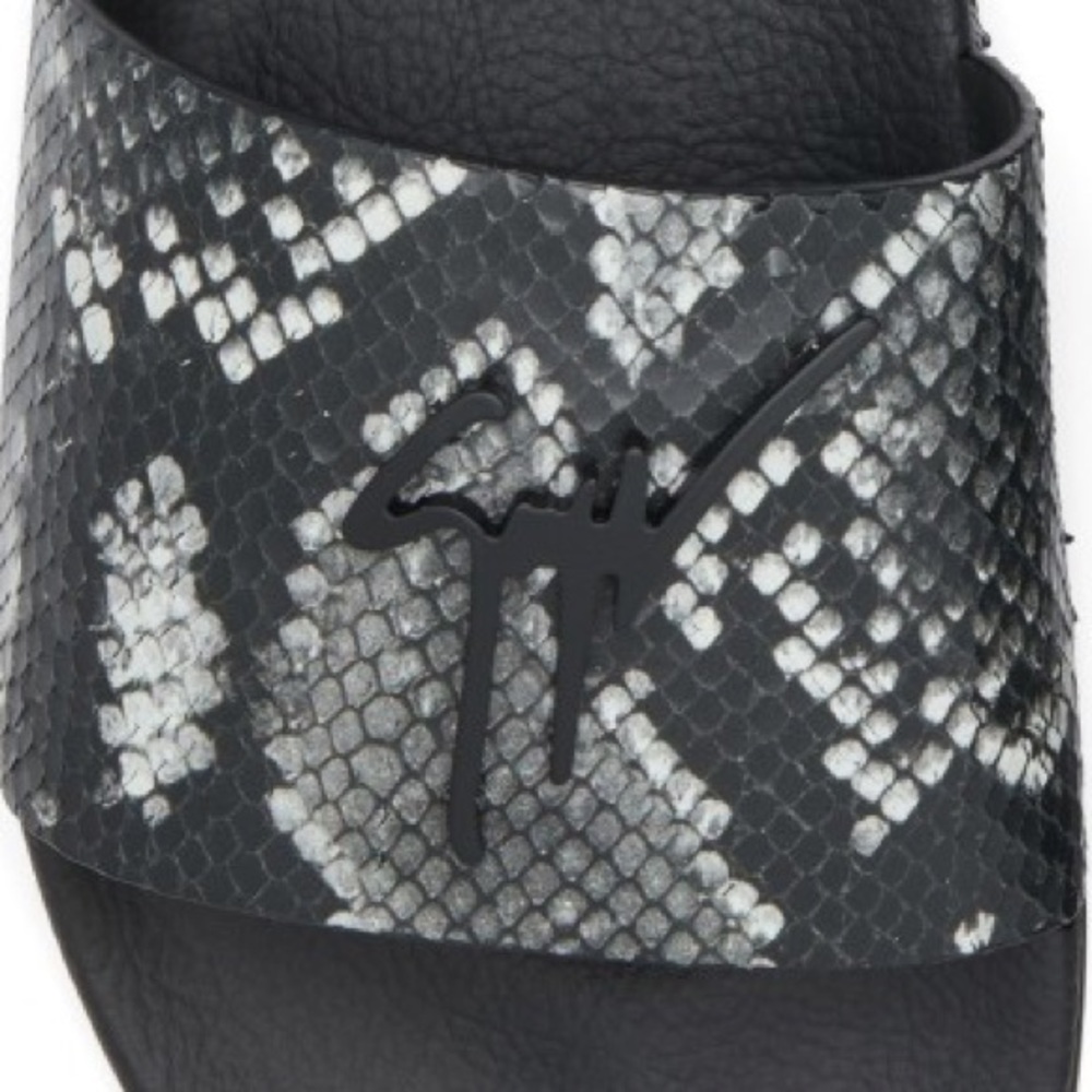 giuseppe zanotti BNIB Grey Python leather slide - Picture 5 of 5